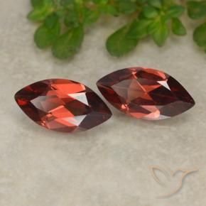 2.15 ct natürliche dunkelrot Pyrop-Granat-Edelsteine, Marquise, VVS-VS
