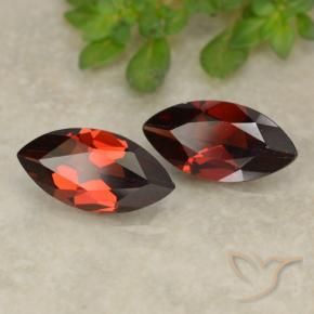 2.35 ct natürliche tiefrot Pyrop-Granat-Edelsteine, Marquise, VVS-VS