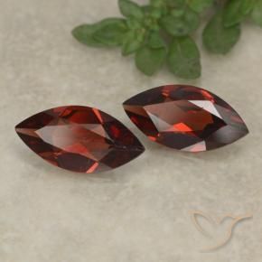 2.04 ct natürliche dunkelrot Pyrop-Granat-Edelsteine, Marquise, VVS-VS