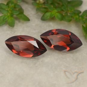 2.09 ct natürliche tiefrot Pyrop-Granat-Edelsteine, Marquise, VVS-VS