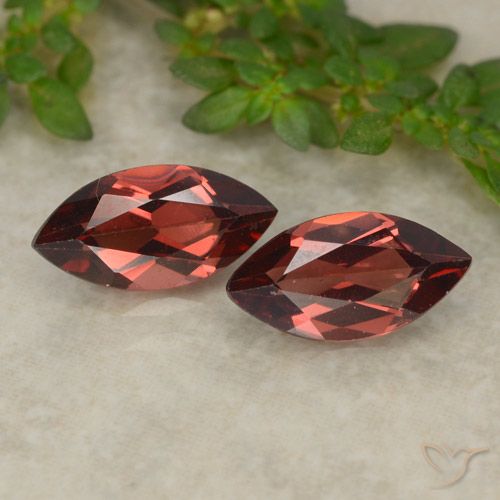 2.38ctw Natürlicher Tiefes Scharlachrot Pyrop-Granat, Marquise, VVS-VS