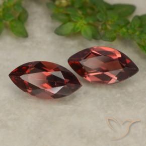 2.38 ct natürliche Tiefes Scharlachrot Pyrop-Granat-Edelsteine, Marquise, VVS-VS