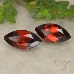 2.63 ct natürliche Tiefes Blutrot Pyrop-Granat-Edelsteine, Marquise, VVS-VS
