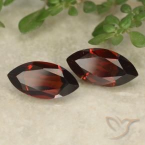 2.37 ct natürliche dunkelrot Pyrop-Granat-Edelsteine, Marquise, VVS-VS