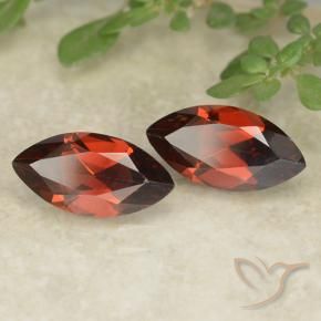 2.35 ct natürliche dunkelrot Pyrop-Granat-Edelsteine, Marquise, VVS-VS