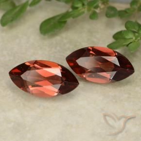 2.47 ct natürliche tiefrot Pyrop-Granat-Edelsteine, Marquise, VVS-VS