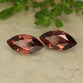 2.38 ct natürliche Tiefes Scharlachrot Pyrop-Granat-Edelsteine, Marquise, VVS-VS