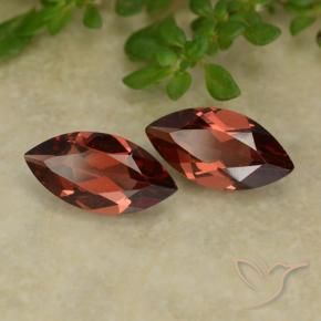 2.24 ct natürliche dunkelrot Pyrop-Granat-Edelsteine, Marquise, VVS-VS