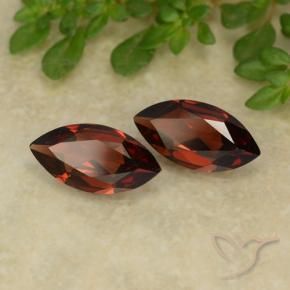 2.22 ct natürliche dunkelrot Pyrop-Granat-Edelsteine, Marquise, VVS-VS