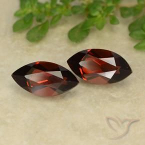 2.95 ct natürliche dunkelrot Pyrop-Granat-Edelsteine, Marquise, VVS-VS