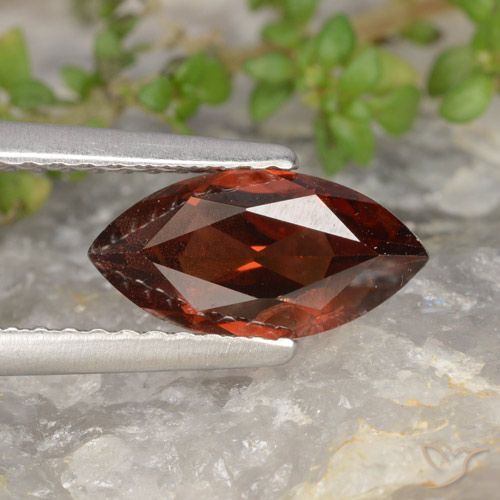 1.17ct Natürlicher Tiefes Scharlachrot Pyrop-Granat, Marquise, VS