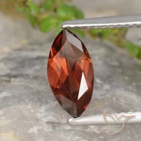 9,17 ctw natürlicher dunkelrot Pyrop-Granat, Marquise, VVS-VS