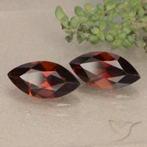 2.56 ct natürliche Tiefes Blutrot Pyrop-Granat-Edelsteine, Marquise, VVS-VS