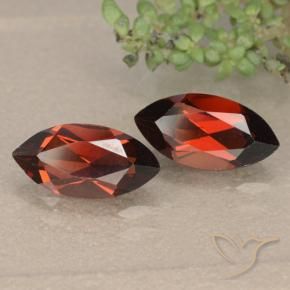 2.57 ct natürliche tiefrot Pyrop-Granat-Edelsteine, Marquise, VVS-VS