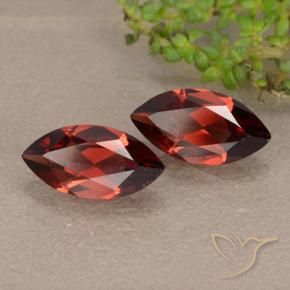 2.35 ct natürliche dunkelrot Pyrop-Granat-Edelsteine, Marquise, VVS-VS