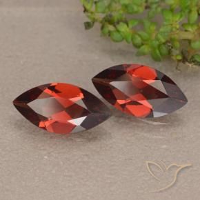 2.06 ct natürliche Sangria Rot Pyrop-Granat-Edelsteine, Marquise, VVS