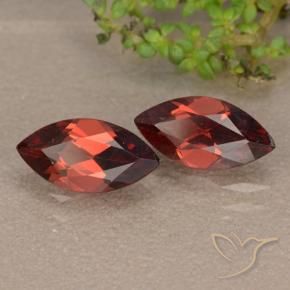 2.53 ct natürliche Sangria Rot Pyrop-Granat-Edelsteine, Marquise, VVS-VS