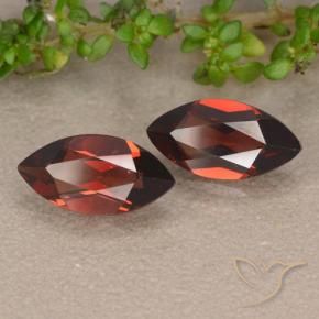 2.54 ct natürliche Tiefes Scharlachrot Pyrop-Granat-Edelsteine, Marquise, VVS-VS