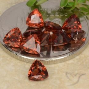 3.22 ct natürliche Mittelrot Pyrop-Granat-Edelsteine, Trillion, VS