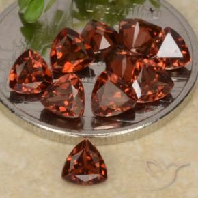 2.91 ct natürliche tiefrot Pyrop-Granat-Edelsteine, Trillion, VS