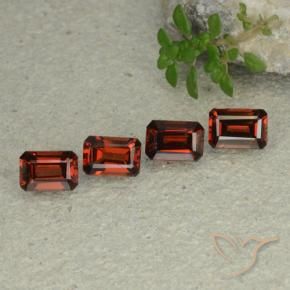 3.09 ct natürliche Sangria Rot Pyrop-Granat-Edelsteine, Oktagonschliff, VS