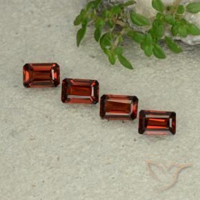 2.49 ct natürliche dunkelrot Pyrop-Granat-Edelsteine, Oktagonschliff, VS