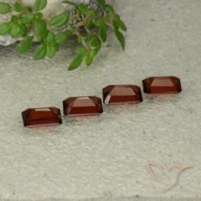 2.49 ct natürliche dunkelrot Pyrop-Granat-Edelsteine, Oktagonschliff, VS