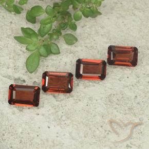 2.09 ct natürliche tiefrot Pyrop-Granat-Edelsteine, Oktagonschliff, VS