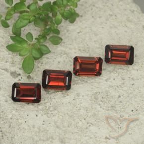 2.65 ct natürliche dunkelrot Pyrop-Granat-Edelsteine, Oktagonschliff, VS