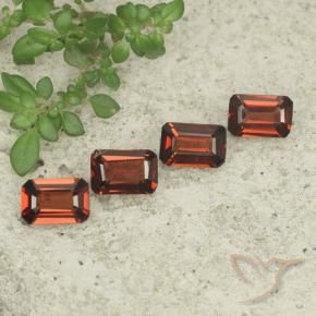 2.06 ct natürliche Mittelrot Pyrop-Granat-Edelsteine, Oktagonschliff, VS