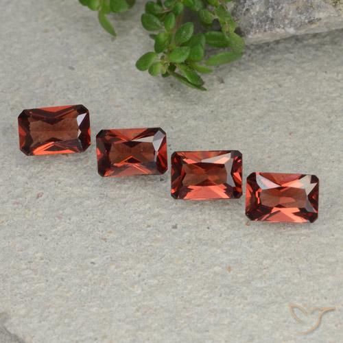 2.57 ct natürliche dunkelrot Pyrop-Granat-Edelsteine, Oktagonschliff, VVS-VS