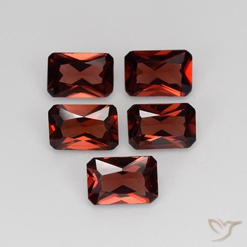 2.76 ct natürliche dunkelrot Pyrop-Granat-Edelsteine, Oktagonschliff, VVS-VS