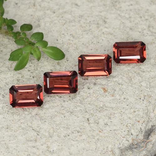 2.12 ct natürliche Scharlachrot Pyrop-Granat-Edelsteine, Oktagonschliff, VVS-VS