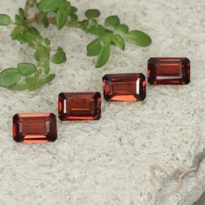 2.03 ct natürliche Scharlachrot Pyrop-Granat-Edelsteine, Oktagonschliff, VS