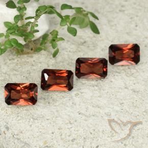2.45 ct natürliche Mittelrot Pyrop-Granat-Edelsteine, Oktagonschliff, VVS-VS
