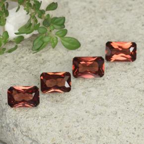 2.28 ct natürliche Rot Pyrop-Granat-Edelsteine, Smaragdschliff, VVS-VS