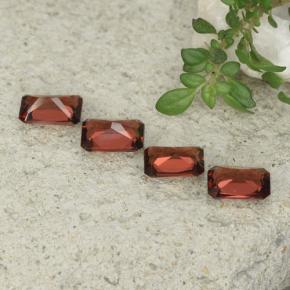 2.28 ct natürliche Rot Pyrop-Granat-Edelsteine, Smaragdschliff, VVS-VS