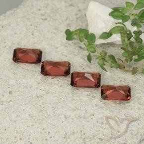 2.44 ct natürliche dunkelrot Pyrop-Granat-Edelsteine, Oktagonschliff, VVS-VS
