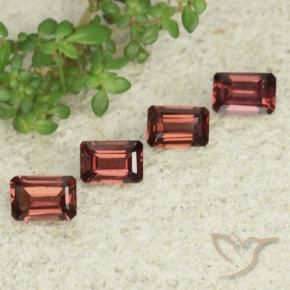 2.61 ct natürliche Tiefes Beerenrot Pyrop-Granat-Edelsteine, Oktagonschliff, VS