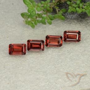 2.45 ct natürliche tiefrot Pyrop-Granat-Edelsteine, Oktagonschliff, VS