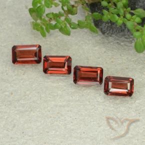 2.12 ct natürliche Mittelrot Pyrop-Granat-Edelsteine, Oktagonschliff, VS