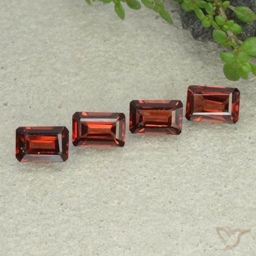 2.48 ct natürliche tiefrot Pyrop-Granat-Edelsteine, Oktagonschliff, VS