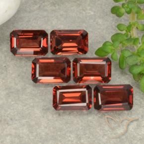 3.60 ct natürliche Scharlachrot Pyrop-Granat-Edelsteine, Oktagonschliff, VS