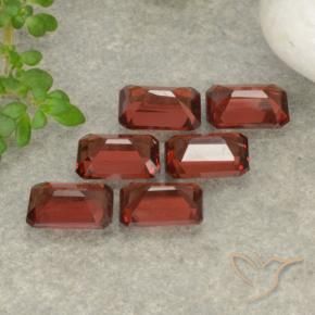 3.60 ct natürliche Scharlachrot Pyrop-Granat-Edelsteine, Oktagonschliff, VS