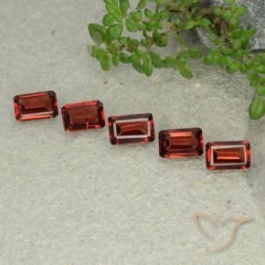 2.42 ct natürliche Scharlachrot Pyrop-Granat-Edelsteine, Oktagonschliff, VS