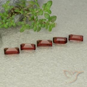 2.42 ct natürliche Scharlachrot Pyrop-Granat-Edelsteine, Oktagonschliff, VS
