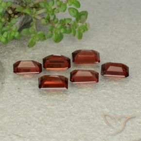 3.99 ct natürliche Tiefes Scharlachrot Pyrop-Granat-Edelsteine, Oktagonschliff, VS