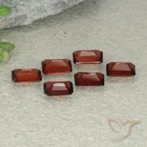 3.04 ct natürliche dunkelrot Pyrop-Granat-Edelsteine, Oktagonschliff, VS