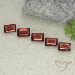 2.89 ct natürliche dunkelrot Pyrop-Granat-Edelsteine, Oktagonschliff, VS