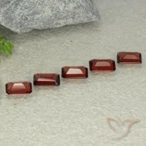 2.89 ct natürliche dunkelrot Pyrop-Granat-Edelsteine, Oktagonschliff, VS